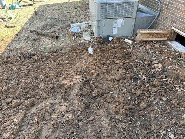 Repaired septic area